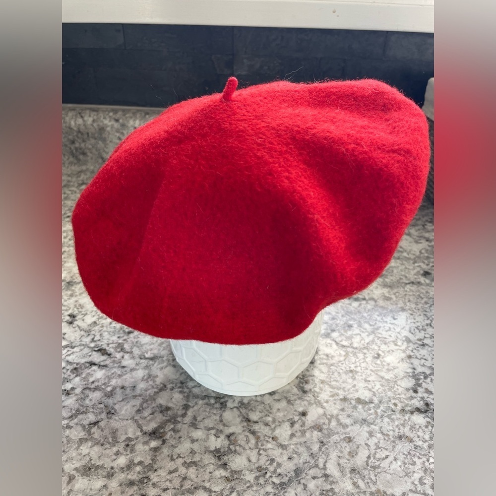 Classic Red Beret 100% wool made in England